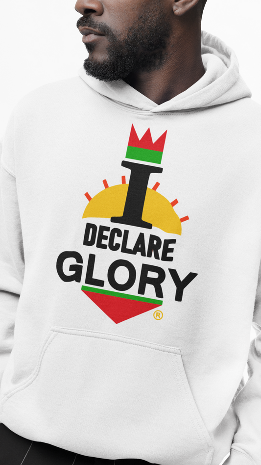 I Declare Glory - Blessed White - Hoodie