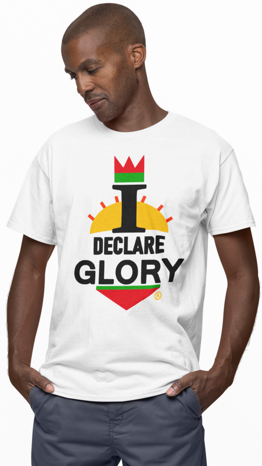 I Declare Glory - Blessed White -T-Shirt